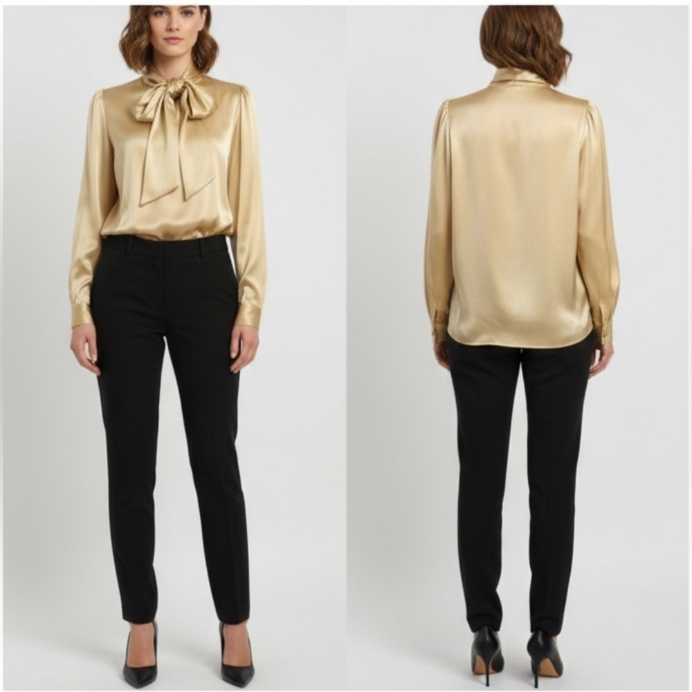 Tincati vintage silk blouse size 46